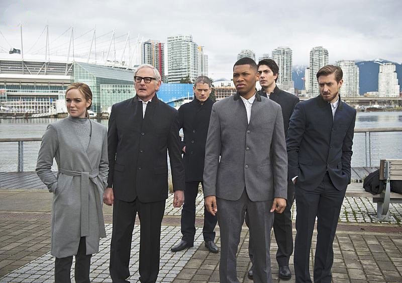 DC's Legends of Tomorrow : Photo Franz Drameh, Caity Lotz, Wentworth Miller, Victor Garber, Brandon Routh, Arthur Darvill