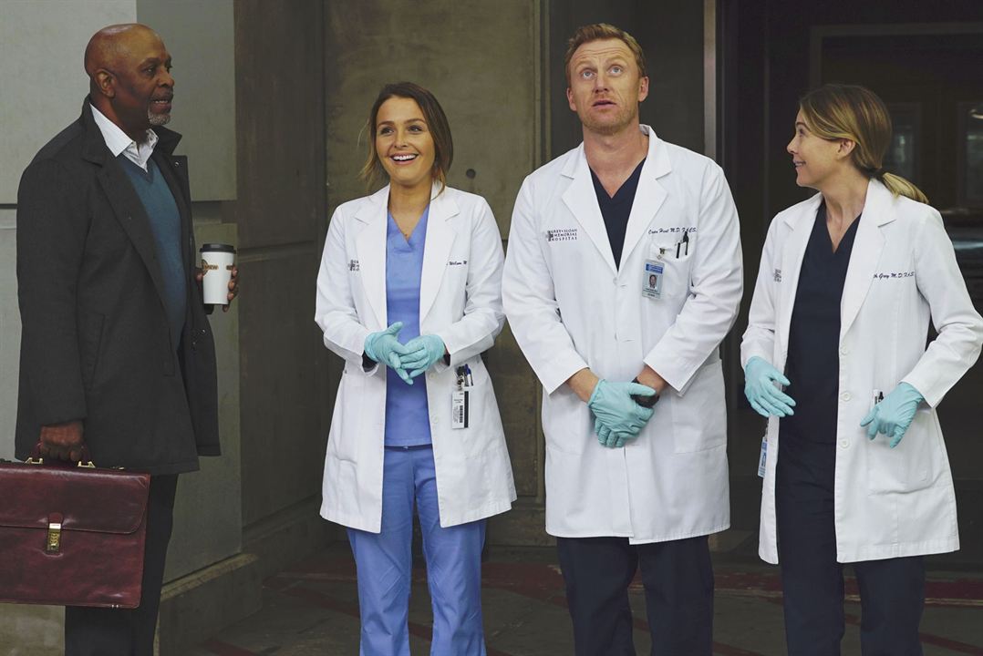 Grey's Anatomy : Photo James Pickens Jr., Camilla Luddington, Ellen Pompeo, Kevin McKidd