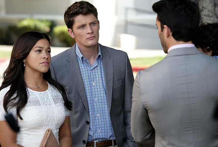 Jane The Virgin : Photo Justin Baldoni, Gina Rodriguez, Brett Dier