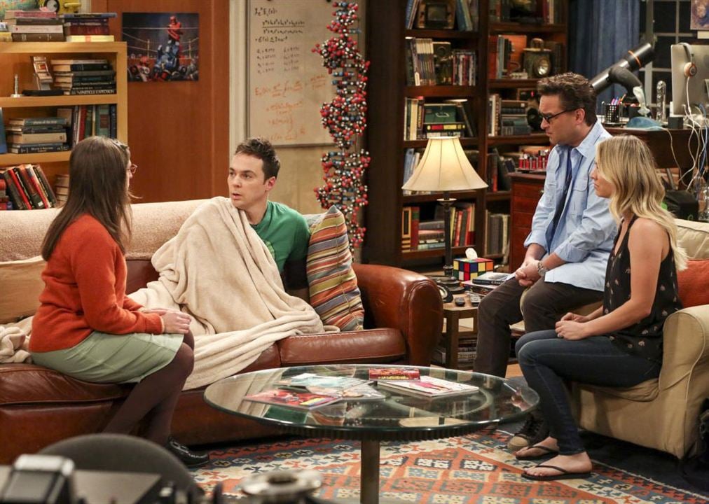 The Big Bang Theory : Photo Mayim Bialik, Kaley Cuoco, Jim Parsons, Johnny Galecki