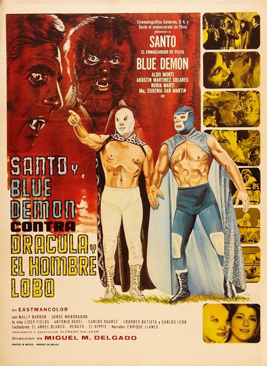 Santo & Blue Demon vs. Dracula & the Wolfman : Affiche