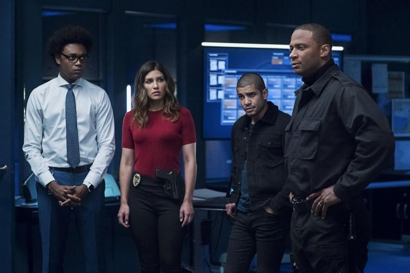 Arrow : Photo Rick Gonzalez, Echo Kellum, David Ramsey, Juliana Harkavy