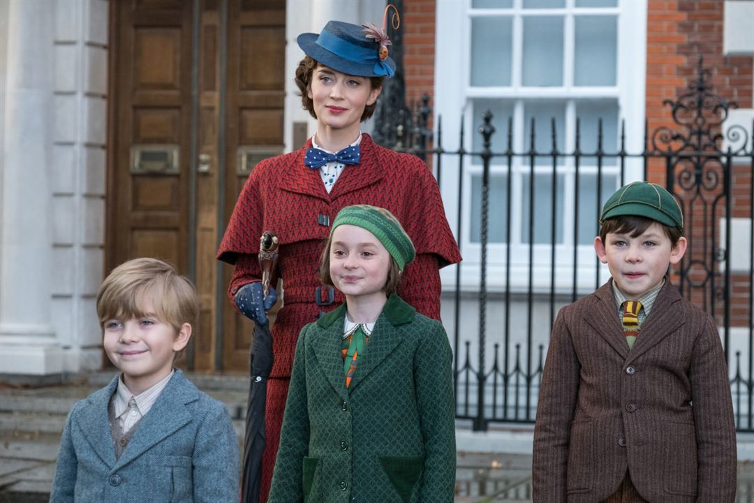 Le Retour de Mary Poppins : Photo Emily Blunt, Pixie Davies, Nathanael Saleh, Joel Dawson