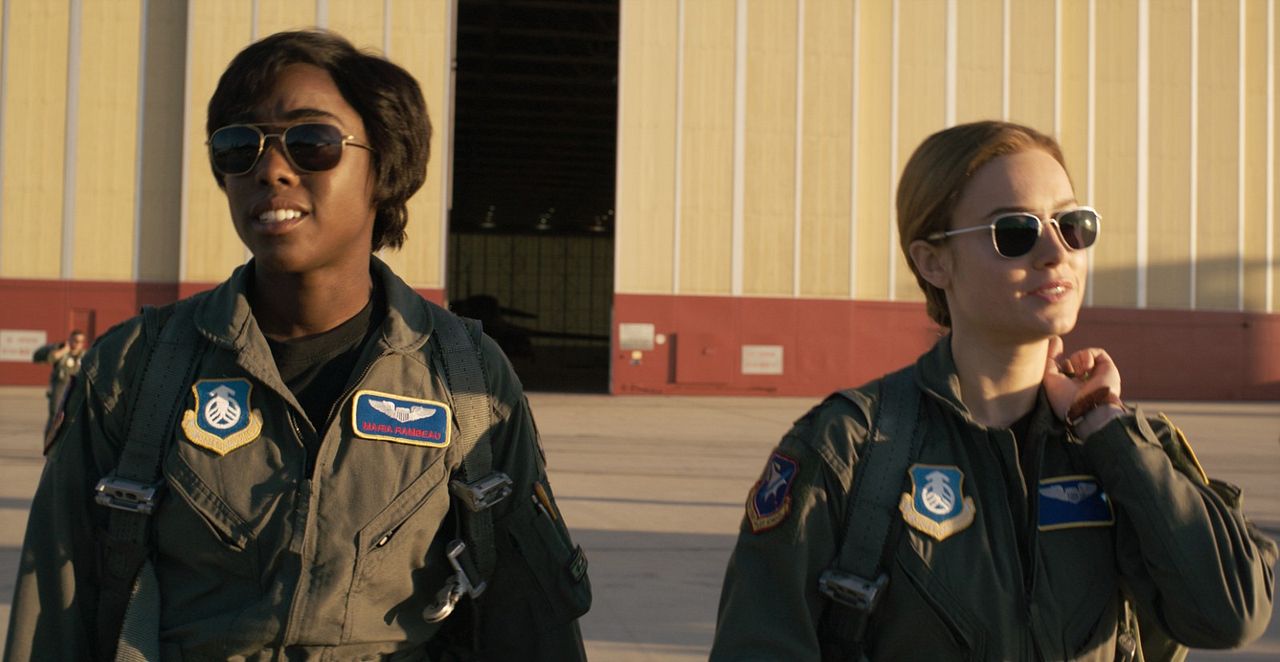 Captain Marvel : Photo Lashana Lynch, Brie Larson