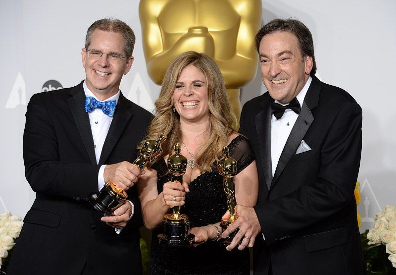 Photo promotionnelle Jennifer Lee, Peter Del Vecho, Chris Buck