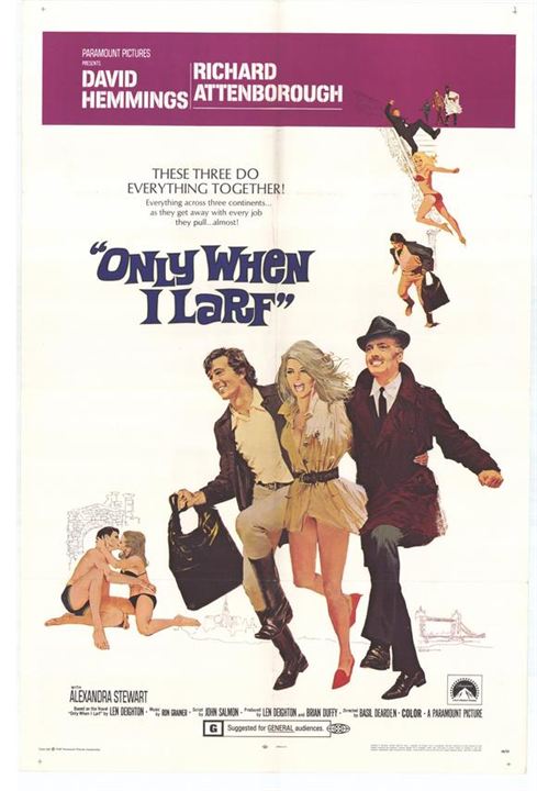 Only When I Larf : Affiche