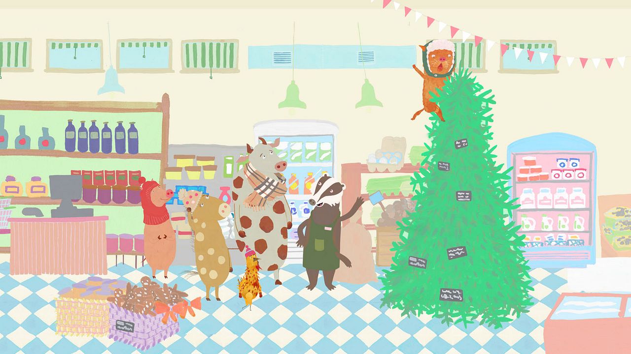 Pirouette et le sapin de Noël : Photo