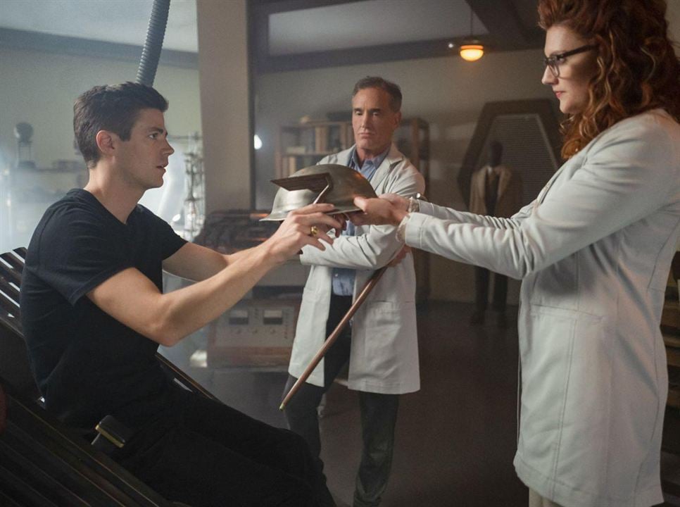 Flash (2014) : Photo Grant Gustin, John Wesley Shipp, Michelle Harrison (II)