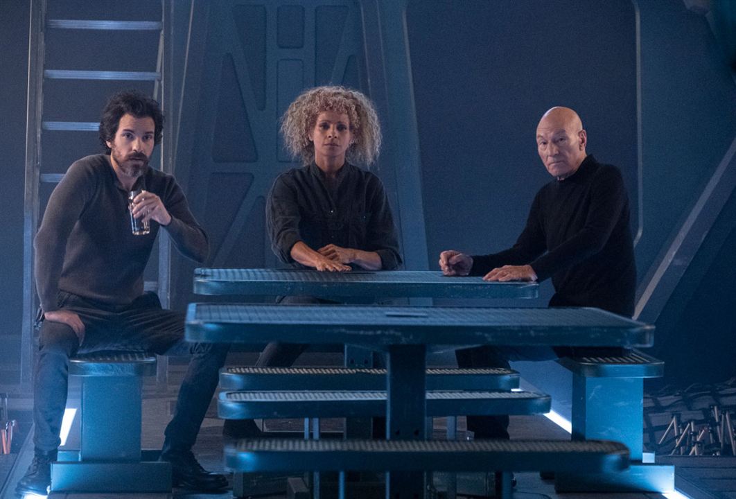 Star Trek: Picard : Photo Michelle Hurd, Patrick Stewart, Santiago Cabrera