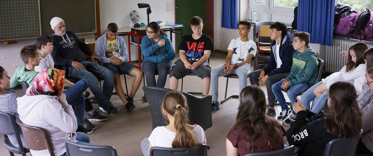 Monsieur Bachmann et sa classe : Photo