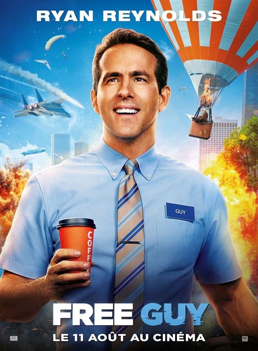 Free Guy : Affiche Ryan Reynolds