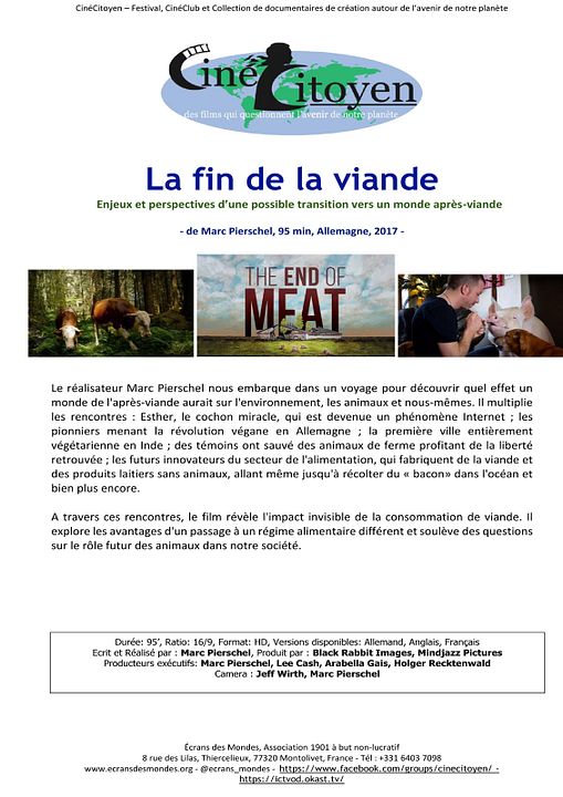La Fin de la viande : Affiche