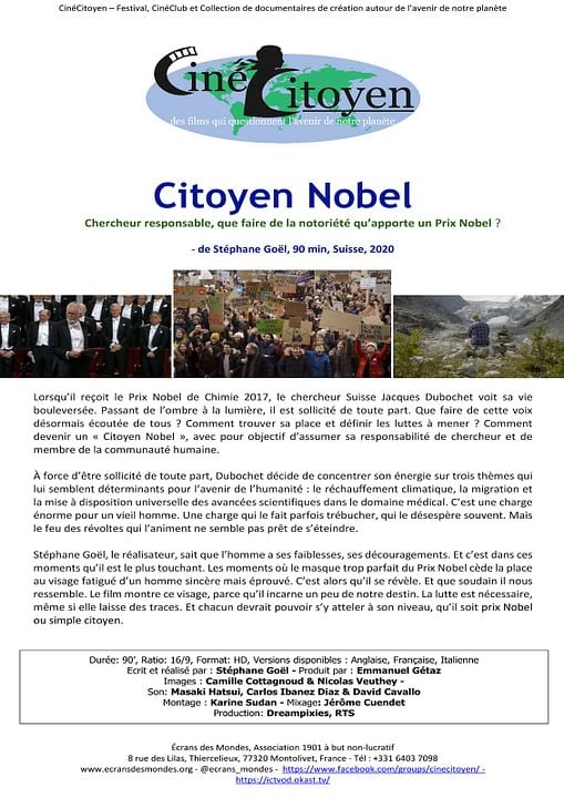 Citoyen Nobel : Affiche