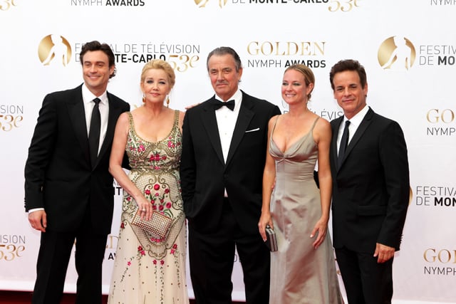 Photo Melody Thomas Scott, Sharon Case, Christian LeBlanc, Eric Braeden, Daniel Goddard