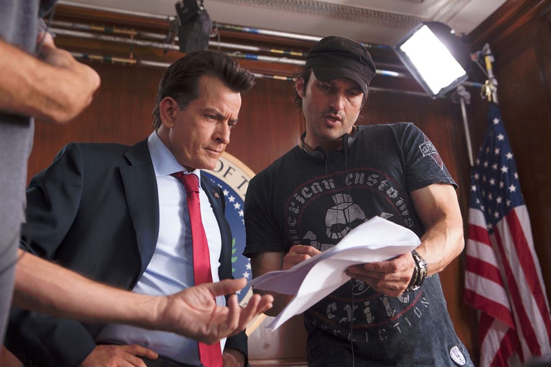 Machete Kills : Photo Robert Rodriguez, Charlie Sheen