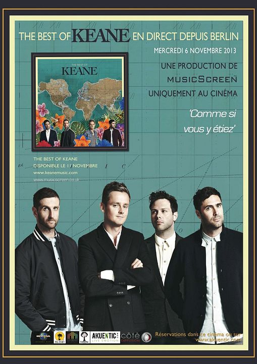 Concert de Keane (Côté Diffusion) : Affiche