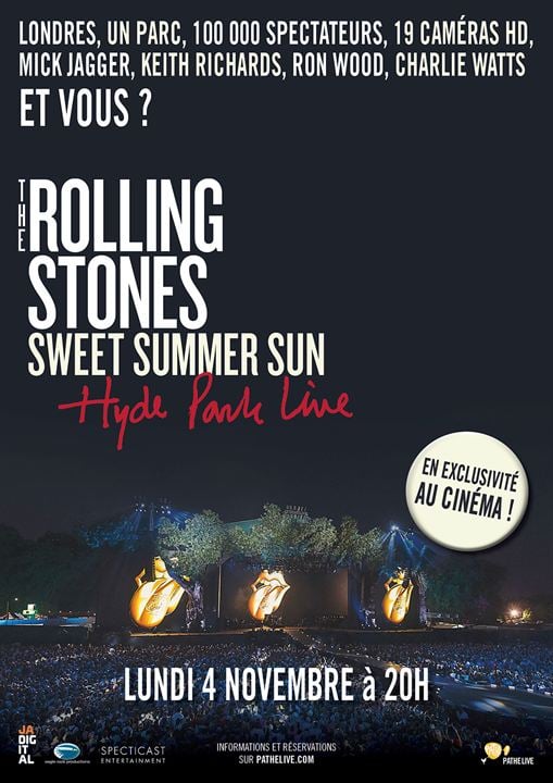 The Rolling Stones - Hyde Park Live : Affiche