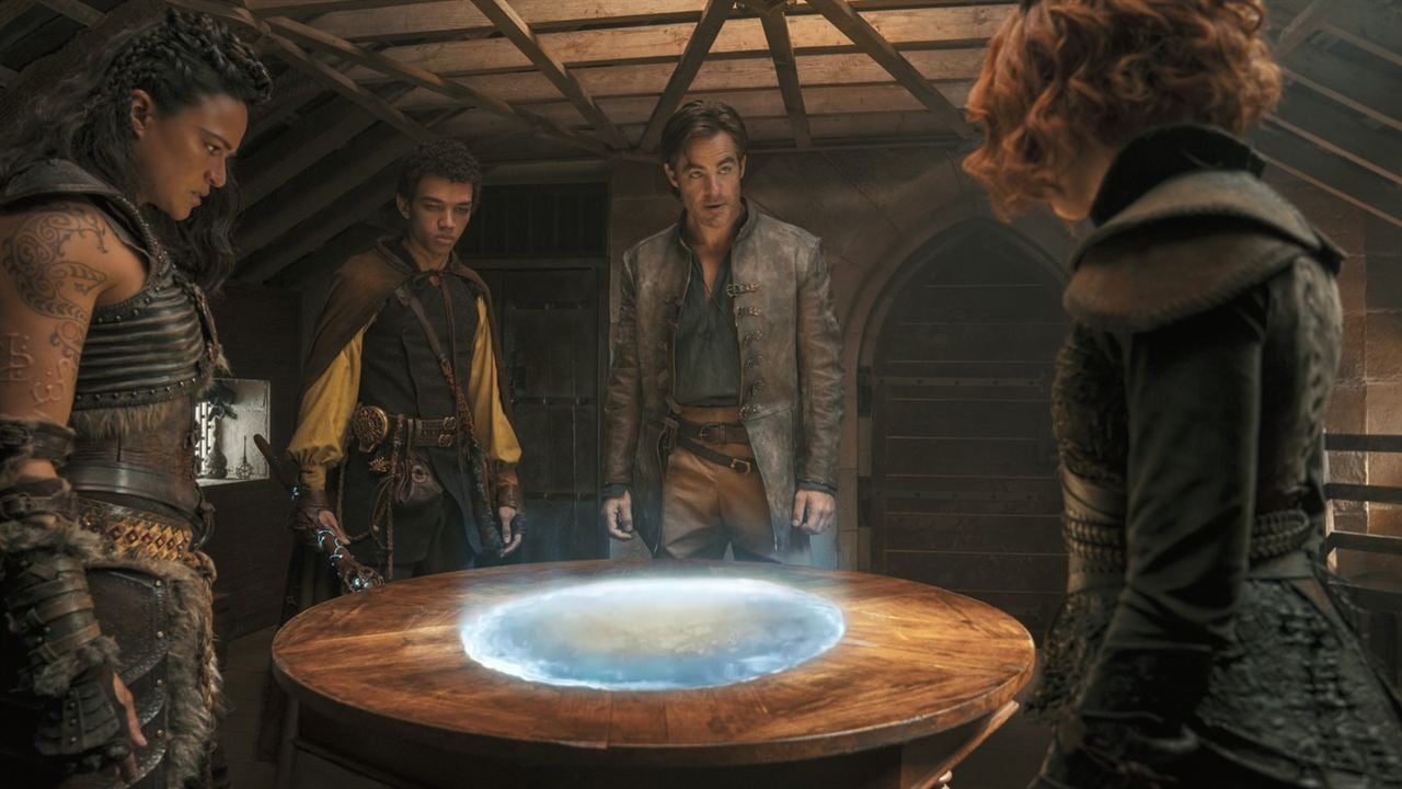 Donjons & Dragons : L'Honneur des voleurs : Photo Chris Pine, Justice Smith, Michelle Rodriguez