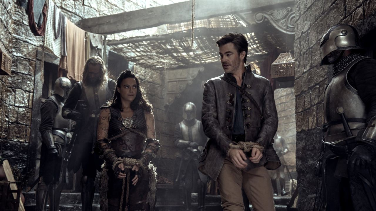 Donjons & Dragons : L'Honneur des voleurs : Photo Michelle Rodriguez, Chris Pine