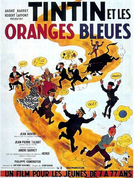 Tintin et les oranges bleues : Affiche