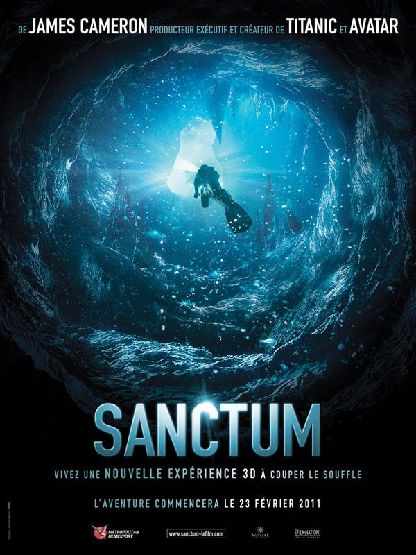 Affiche du film sur la plongée sous marine Sanctum