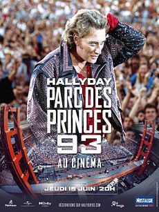 Johnny Hallyday - Parc des Princes 93 au cinéma