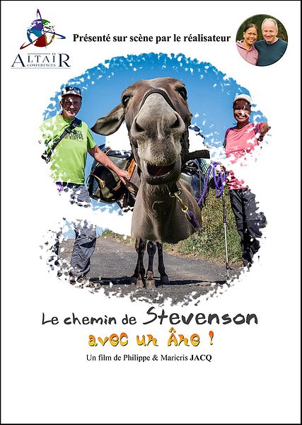 Affiche du film ALTAÏR conférences - Le Chemin de Stevenson avec un âne