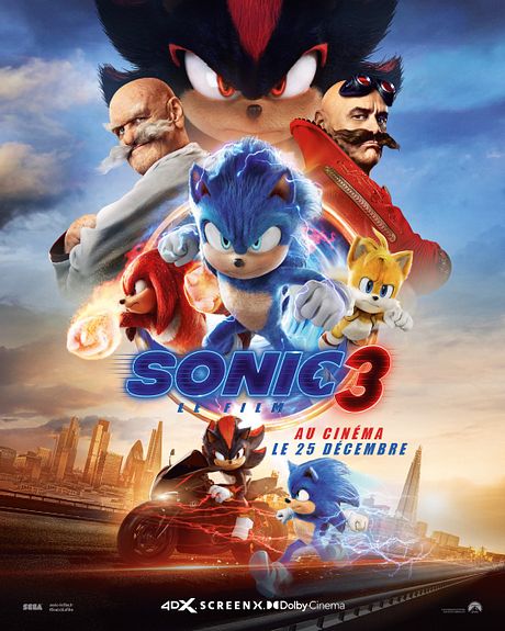 Affiche du film Sonic 3, le film