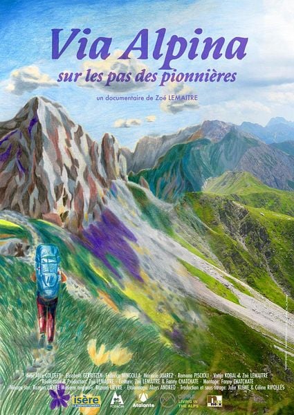 Affiche du film Via Alpina, sur les pas des pionnières
