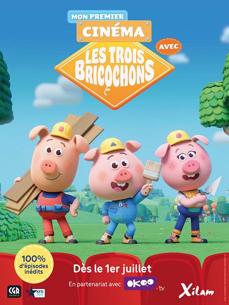 Affiche du film Mon premier cinéma avec Les Trois Bricochons
