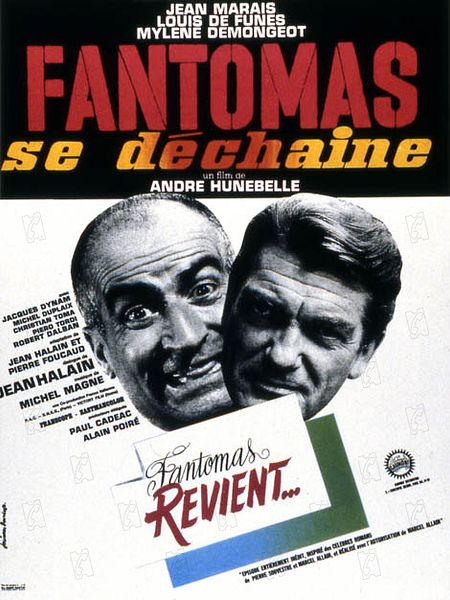 Affiche du film Fantômas se déchaîne
