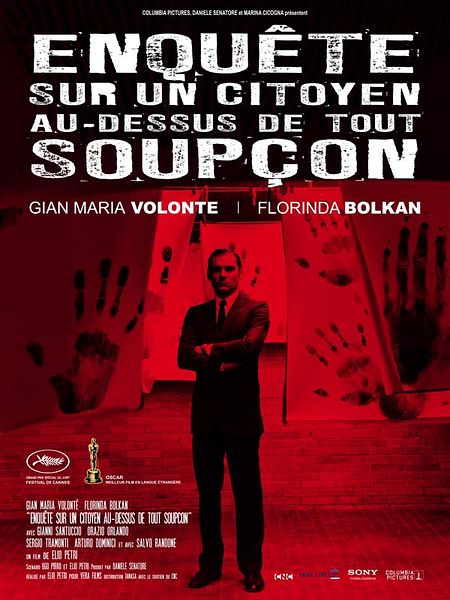 Affiche du film Enquête sur un citoyen au-dessus de tout soupçon