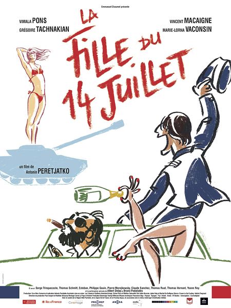 Affiche du film La fille du 14 juillet