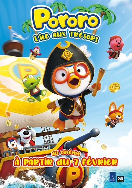 Affiche du film Pororo, l’île aux trésors