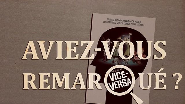 Les petits détails des plus grands films : "Aviez-vous remarqué ?" plonge au coeur des émotions Pixar...Vous avez remarqué des détails cachés/décalés/surprenants dans un film ou une série ? N'hésitez pas à contribuer à l'émission en les envoyant à la-redac@allocine.fr