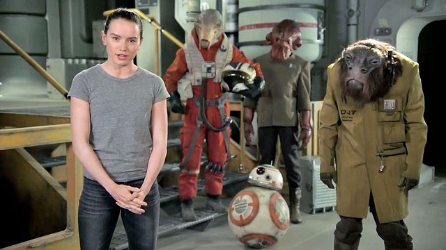 Pour remercier les fans qui ont donné à la collecte de fonds Force For Change,&nbsp;Daisy Ridley publie une courte vidéo avec d'autres personnages de la saga...