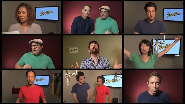 David Tennant, Ben Schwartz, Danny Pudi, Bobby Moynihan,&nbsp;Kate Micucci et&nbsp;Toks Olagundoye reprennent le vieux générique de 1987.